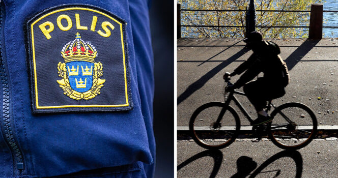 Polisen varnar för cyklist