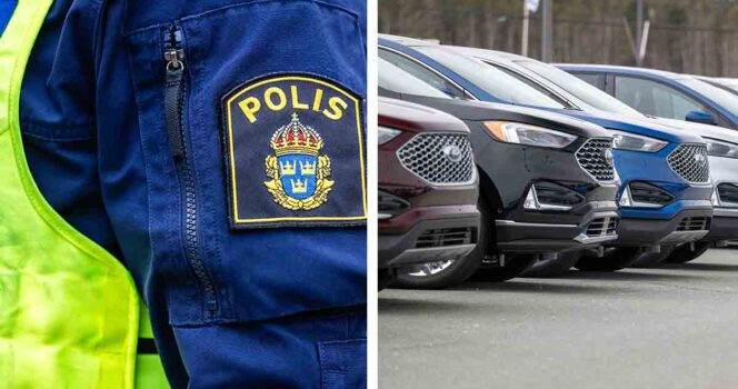 Polisen, bilar.