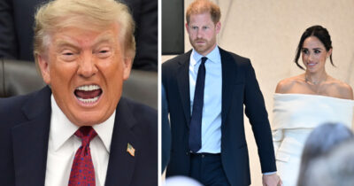 Donald Trump hyllar prins Harry och Meghan Markles flytt