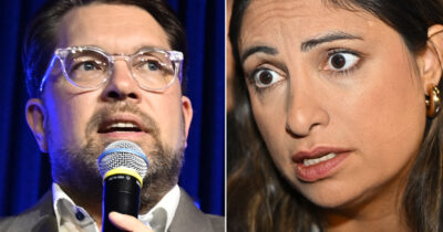 Jimmie Åkesson och Nooshi Dadgostar. Foto: TT