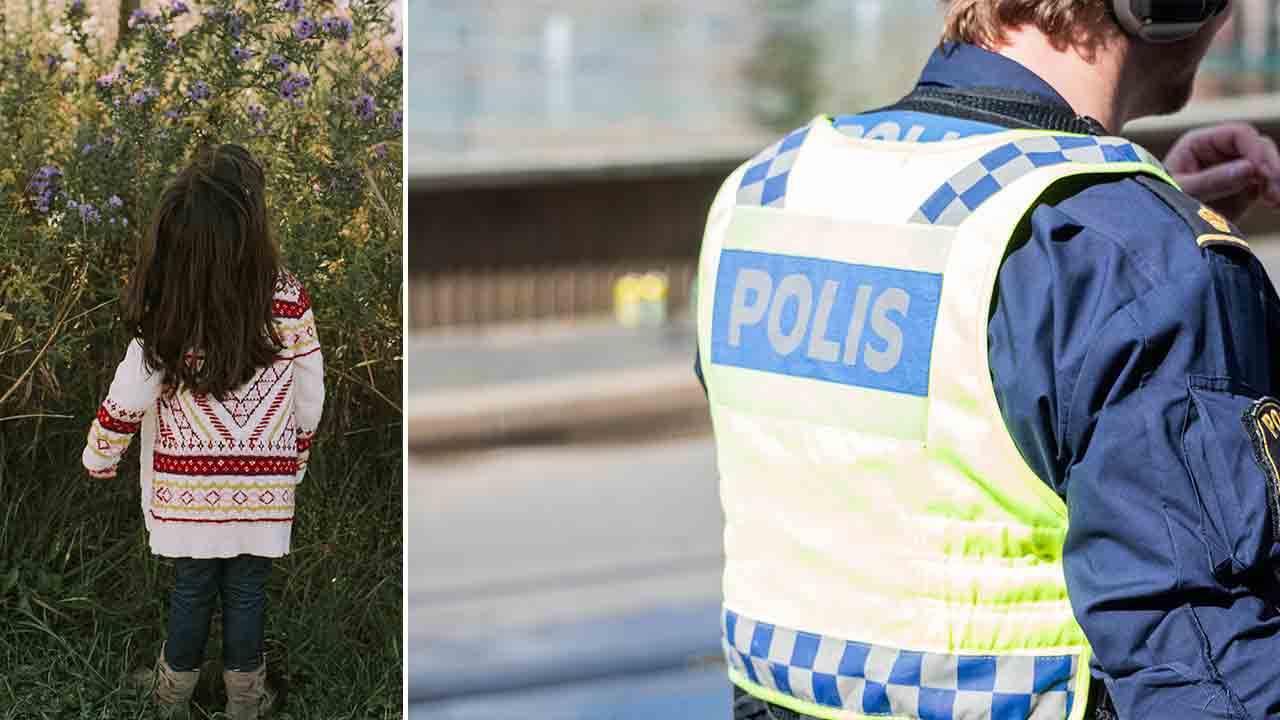 Flicka, polis.