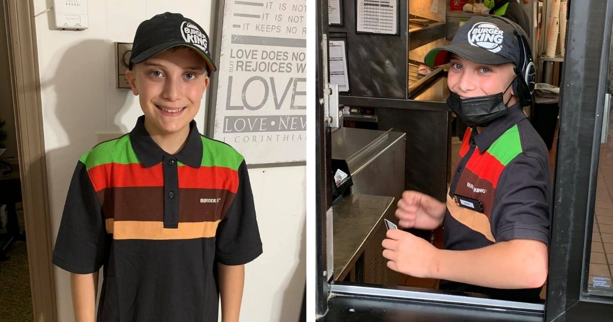 Dumny tata wprawił internautów w złość po opublikowaniu zdjęć swojego 14-letniego syna w pracy