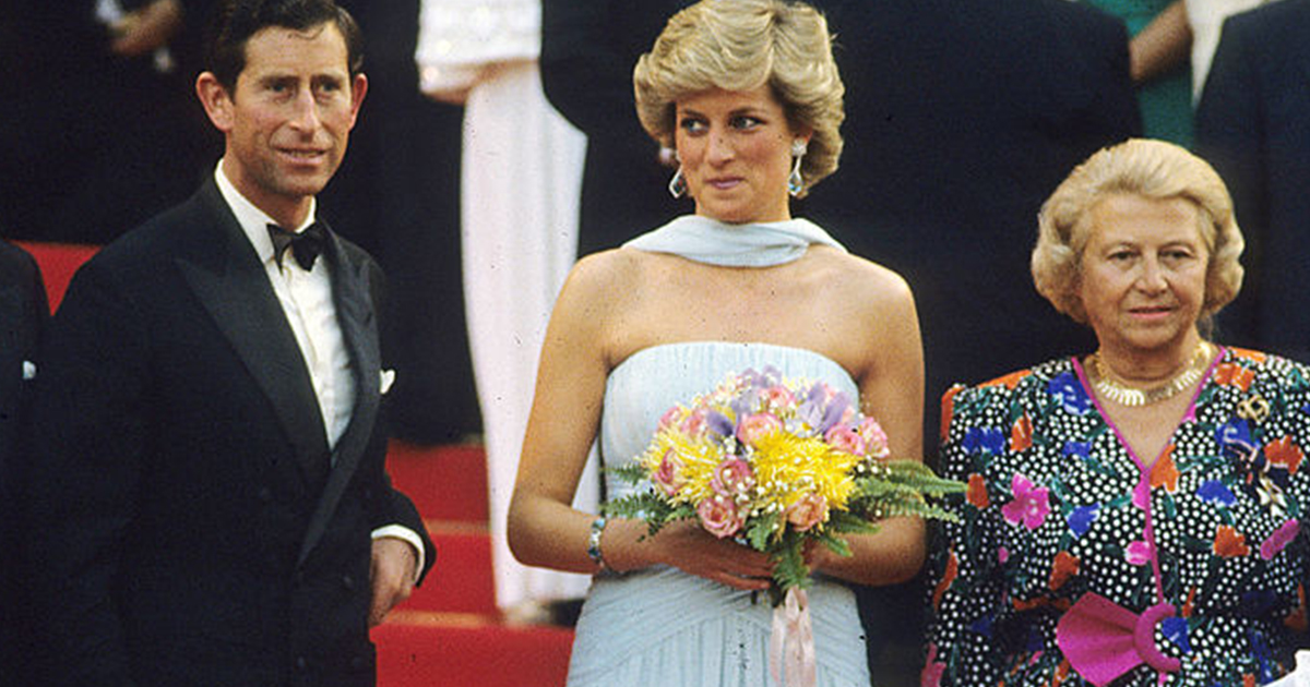 Księżna Diana i książę Karol w Cannes