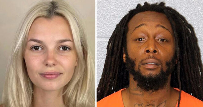 Iryna Zarutska (po lewej), Decarlos Brown Jr. (po prawej)