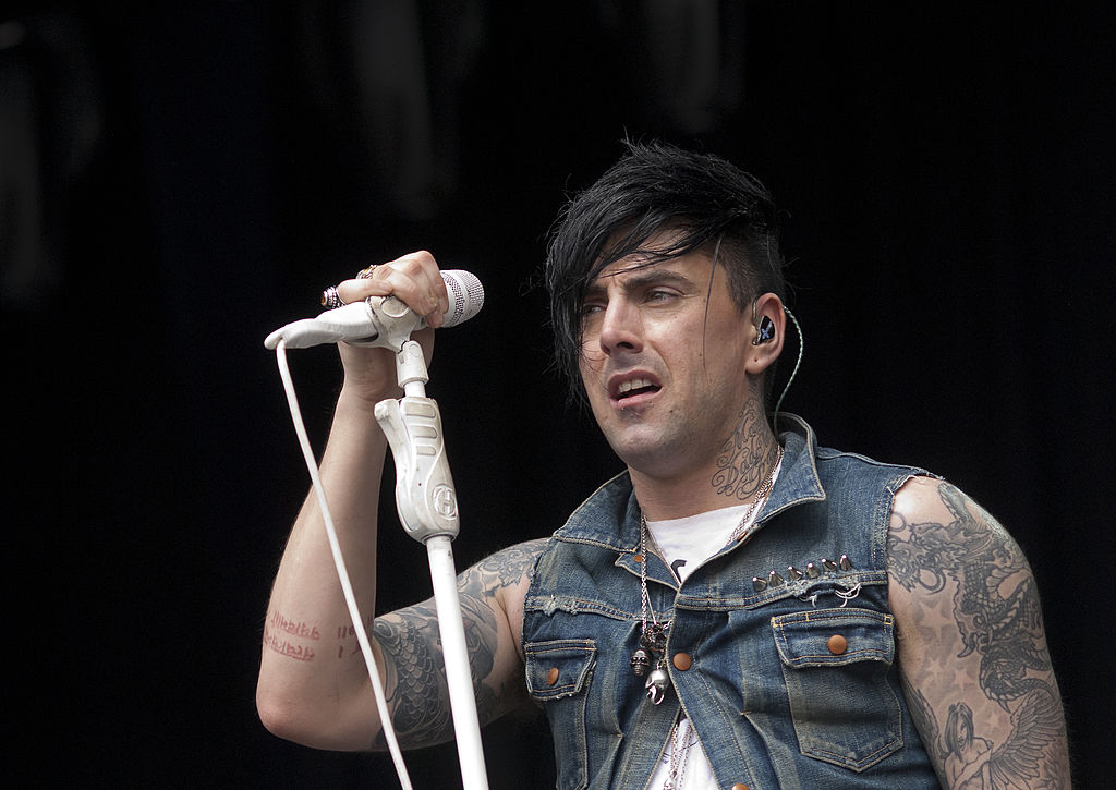 Ian Watkins z Lost Prophets występuje na scenie podczas Soundwave 2012 w Brisbane, 25 lutego 2012 roku w Brisbane w Australii.