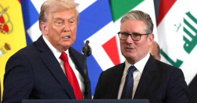 Donald Trump i premier Wielkiej Brytanii