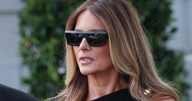 Melania Trump w okularach przeciwsłonecznych