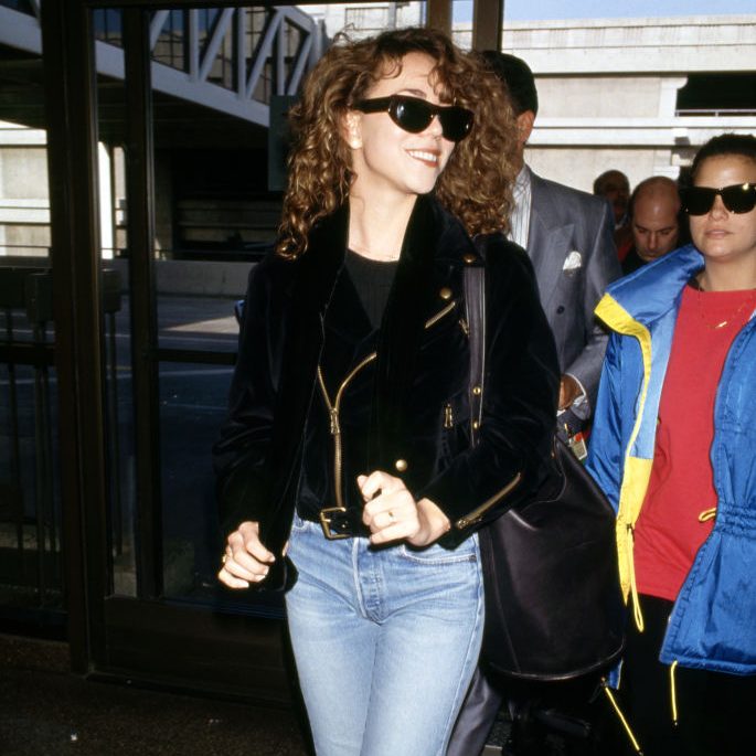  Mariah Carey w ramonesce i okularach przeciwsłonecznych