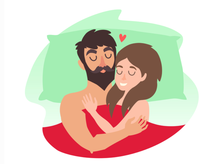 para śpi nago przytulona do siebie