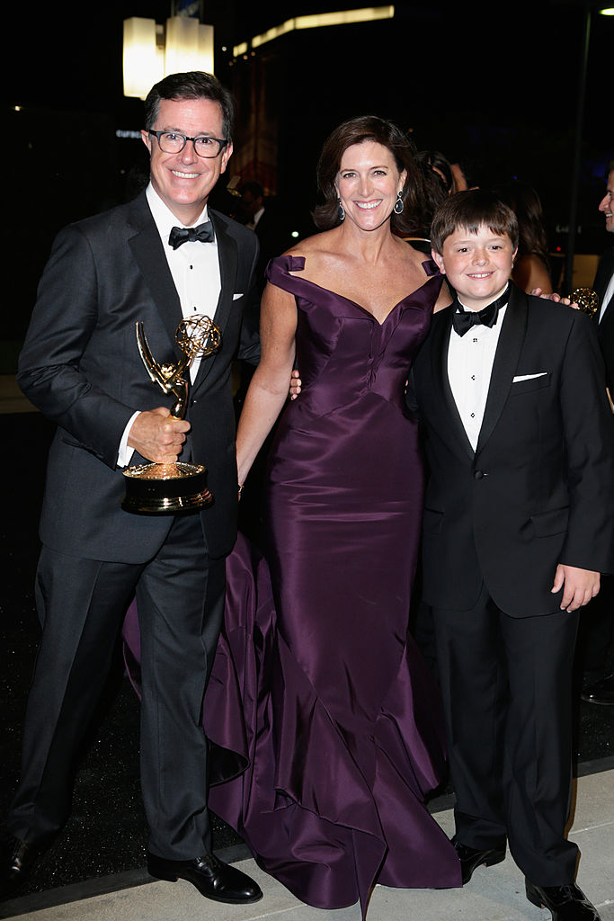 Stephen Colbert, Evelyn McGee-Colbert i syn