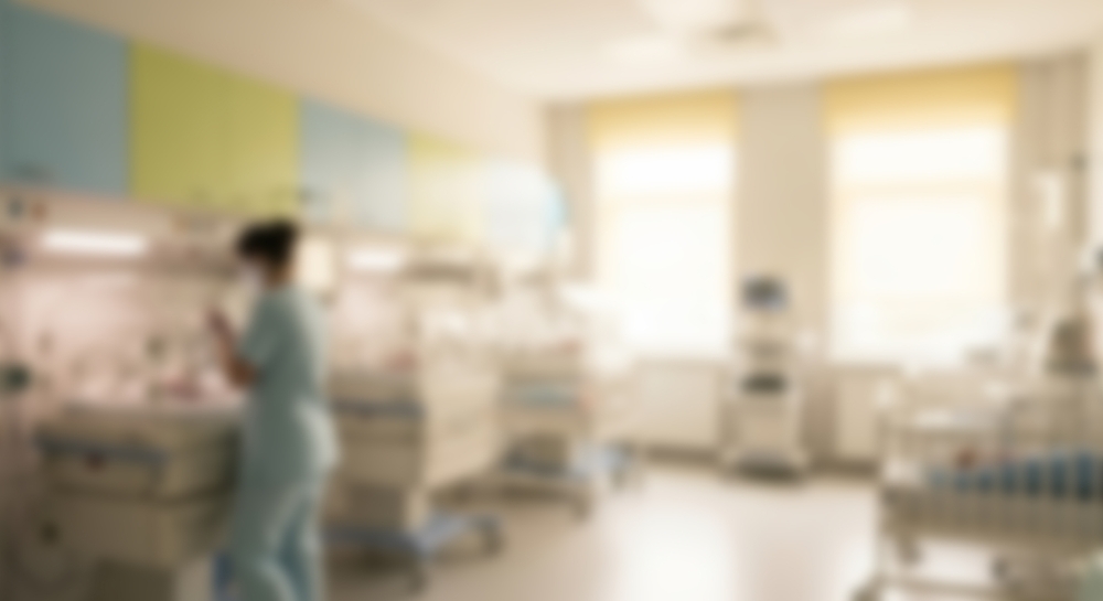 zmazane zdjęcie sali szpitalnej