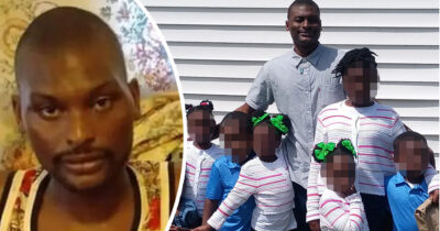 Shamar Elkins ze swoimi dziećmi