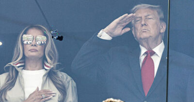 Melania Trump i Donald Trump na finale Mistrzostw Świata FIFA