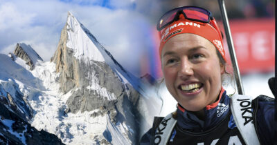 Laura Dahlmeier ja Laila-Peak. Shutterstock/AOP