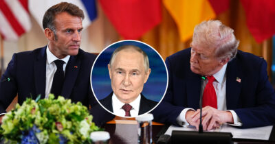 Donald Trump kuiskasi yllättävät sanat Vladimir Putinista Emmanuel Macronille ennen kokousta.