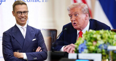 Donald Trump ei huomannut mikrofonin olevan auki, kun hän alkoi puhua Alexander Stubbista.