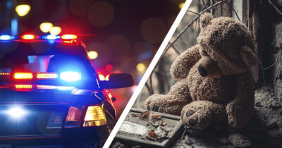 Poliisiauto ja nalle. Shutterstock