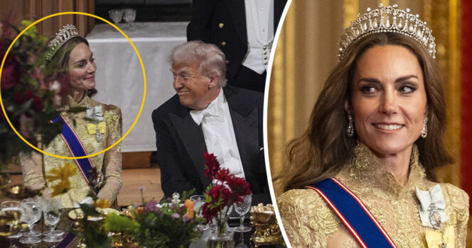 Prinsessa Kate ja Donald Trump. Kuva: AOP