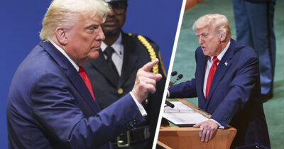 Donald Trump YK:n yleiskokouksessa New Yorkissa. Kuva AOP