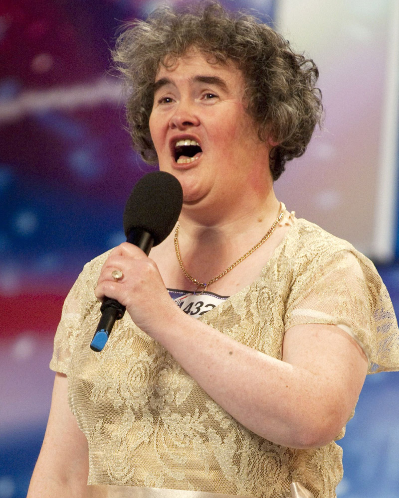 Susan Boyle yllätti kaikki esiintymisellään Talent -ohjelmassa vuonna 2009.