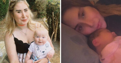 Nainen ja vauva. Kuva: Morgan Kiely, Facebook