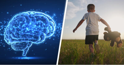 Aivot ja juokseva lapsi. Kuva Shutterstock