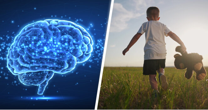 Aivot ja juokseva lapsi. Kuva Shutterstock