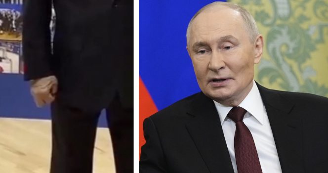 Vladimir Putinin käsi on herättänyt kysymyksiä presidentin terveydestä.