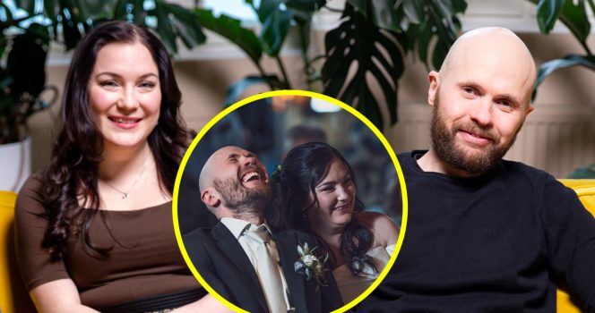 Ensitreffit alttarilla Iina ja Mikko