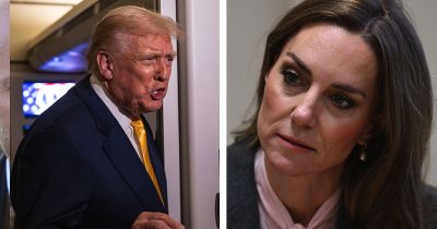 Donald Trump (vas.) ja prinsessa Kate.