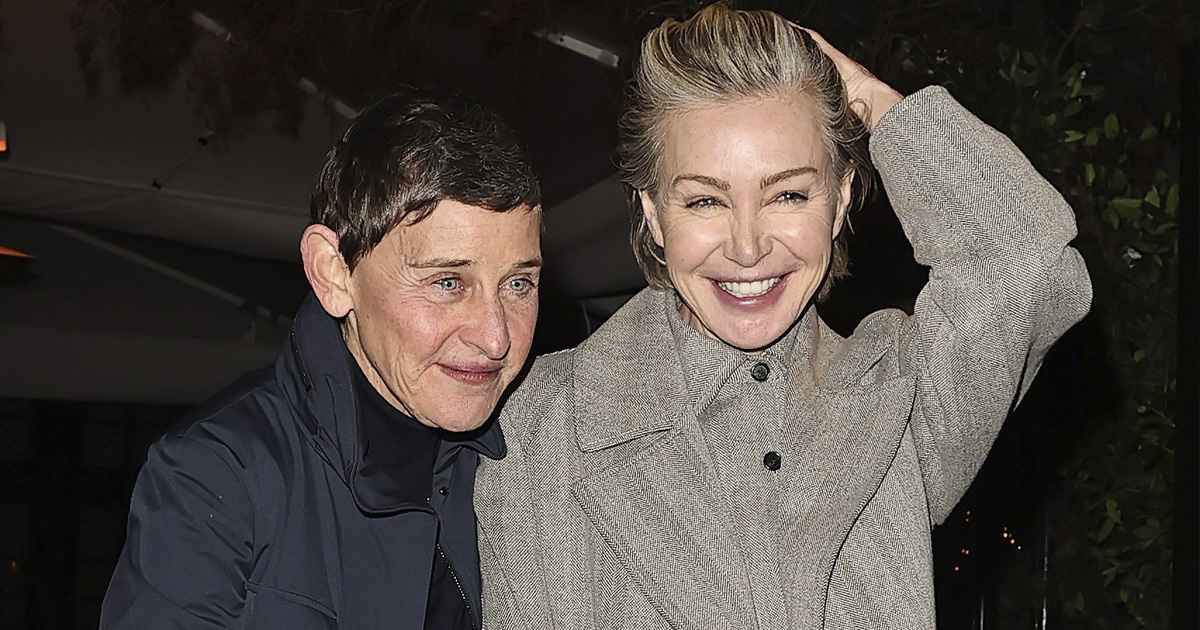 Ellen DeGeneres ja Portia di Rossi kuvattuna alkuvuodesta 2025.