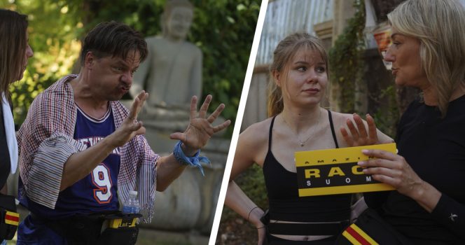 Katsojat lataavat suoraa palautetta Amazing Race Suomi -pareille.