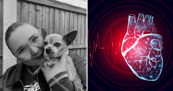 Nainen ja koira. Sydän. Kuvat Facebook ja Shutterstock