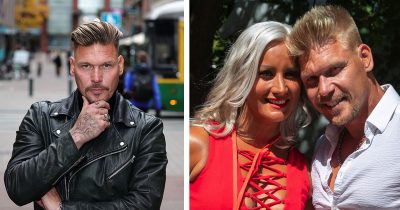 Aki Manninen (vas.) ja vaimonsa Rita Niemi-Manninen.