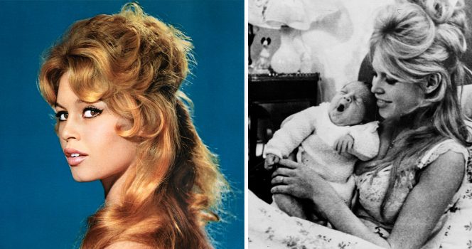 Brigitte Bardot ja hänen poikansa Nicolas.