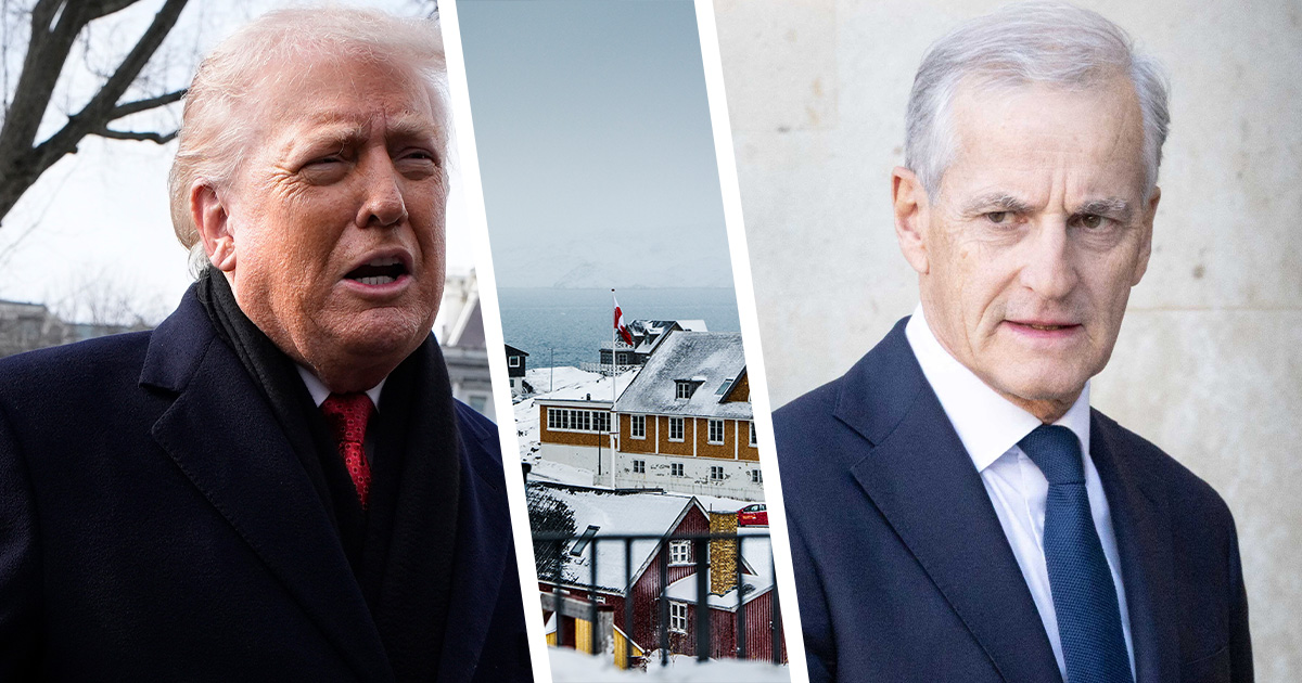 Donald Trump, Jonas Gahr Støre. Kuvat AOP