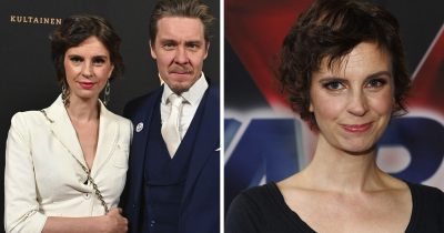 Olga ja Tuukka Temonen vuoden 2025 Kultainen Venla-gaalassa (vas.) ja Olga Temonen.