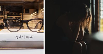 Meta Glasses ja itkeäv nainen