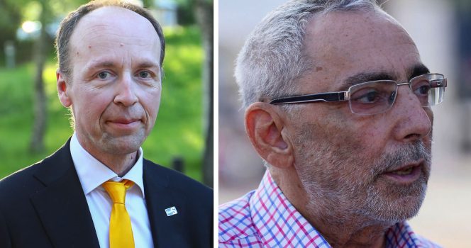 Jussi Halla-Aho (vas.) ja Ben Zyskowicz