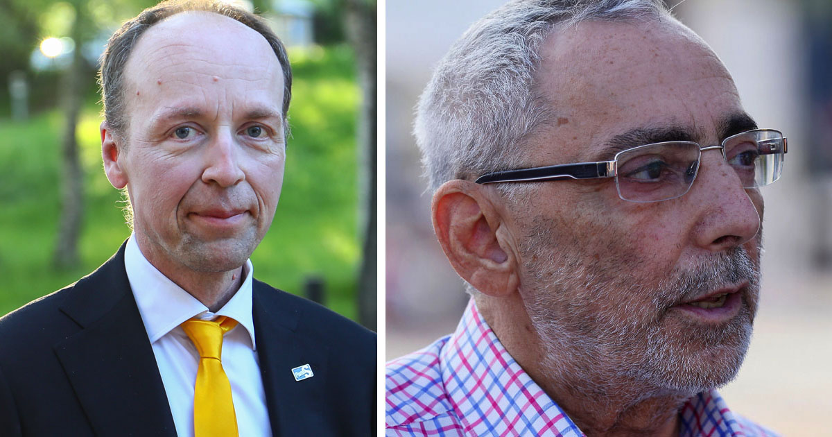 Jussi Halla-Aho (vas.) ja Ben Zyskowicz