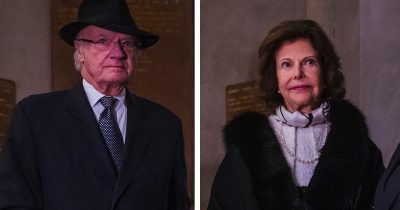 Kunigas Kaarle Kustaa (vas.) ja kuningatar Silvia