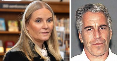 Mette-Marit, Jeffrey Epstein. Kuvat: AOP