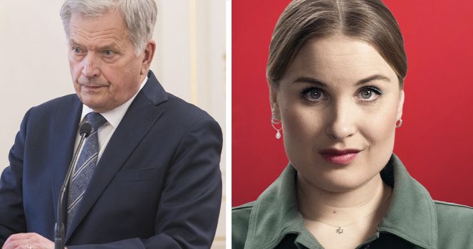 Sauli Niinistö (vas.) ja Rosa Kettumäki