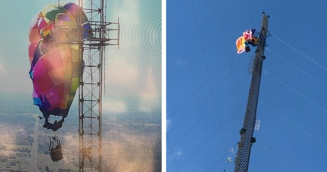 Kuumailmapallo. Kuvat: Longview Fire Department