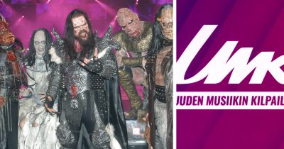 Lordi (vas.) ja UMK-logo