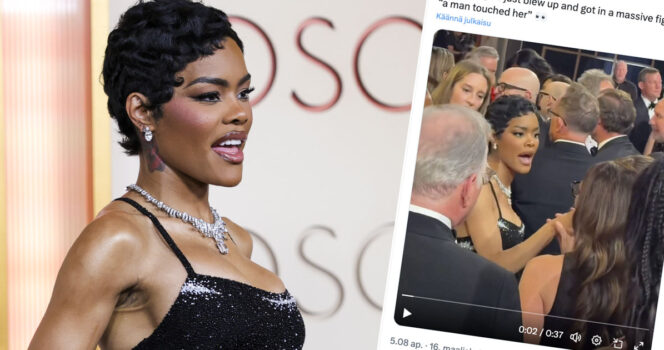 Näyttelijä Teyana Taylor väittää joutuneensa tönityksi Oscar-gaalassa.