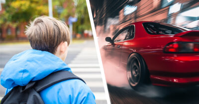 Poika, punainen auto. Kuvat: Shutterstock