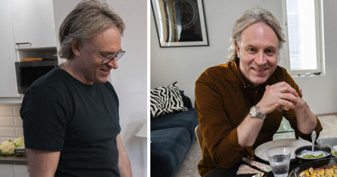 Kape Aihinen hämmästeli ohjelmassa Tytti Junnalan arkiruokaa.