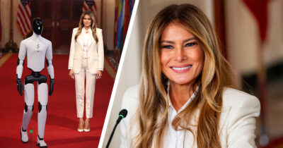 Melania Trum ja AI-robotti Figure 3. Kuvat: AOP