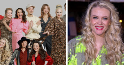 Tähdet, tähdet -kilpailijat ja juontaja Susanna Laine